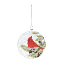 Load image into Gallery viewer, Glass Cardinal Bird Ball Ornament (Set of 6)