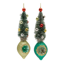 Load image into Gallery viewer, Pine Tree Reflector Drop Ornament (Set of 12)
