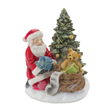 Load image into Gallery viewer, Santa and Christmas Tree Figurine (Set of 2)