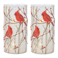 Load image into Gallery viewer, LED Cardinal Bird Luminary (Set of 2)