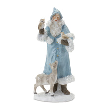 Load image into Gallery viewer, Santa with Woodland Animals Figurine (Set of 2)