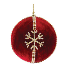 Load image into Gallery viewer, Jeweled Snowflake Ball Ornament (Set of 4)