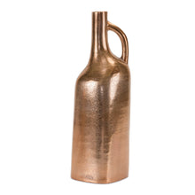 Load image into Gallery viewer, Copper Metal Bottle Vase 12"H