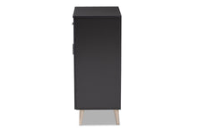 Load image into Gallery viewer, Baxton Studio Jonas Modern and Contemporary Dark Grey and Oak Brown Finished Kitchen Cabinet