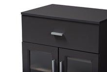 Load image into Gallery viewer, Baxton Studio Jonas Modern and Contemporary Dark Grey and Oak Brown Finished Kitchen Cabinet