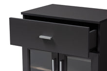 Load image into Gallery viewer, Baxton Studio Jonas Modern and Contemporary Dark Grey and Oak Brown Finished Kitchen Cabinet