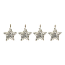 Load image into Gallery viewer, Mosaic Metal Star Ornament (Set of 4)