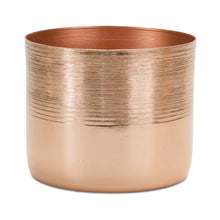 Load image into Gallery viewer, Etched Copper Metal Planter (Set of 2)