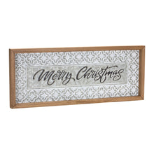 Load image into Gallery viewer, Ornate Metal Merry Christmas Sign 19.75"L