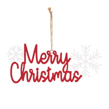 Load image into Gallery viewer, Metal Holiday Sentiment Ornament (Set of 12)