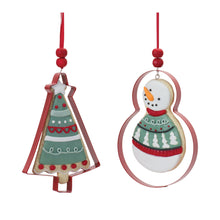 Load image into Gallery viewer, Metal Cookie Cutter Ornament (Set of 12)