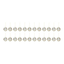 Load image into Gallery viewer, Peace and Noel Wreath Disc Ornament (Set of 12)
