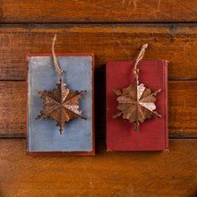 Load image into Gallery viewer, Floral Metal Snowflake Ornament (Set of 6)