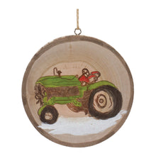 Load image into Gallery viewer, Wood Farm Tree Disc Ornament (Set of 12)