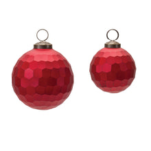 Load image into Gallery viewer, Hammered Glass Ball Ornament (Set of 4)