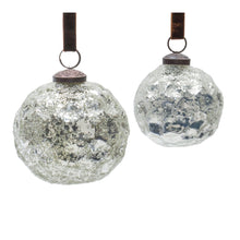 Load image into Gallery viewer, Mercury Glass Ball Ornament (Set of 4)