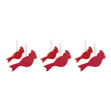 Load image into Gallery viewer, Glass Cardinal Bird Ornament (Set of 6)