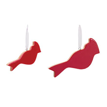 Load image into Gallery viewer, Glass Cardinal Bird Ornament (Set of 6)