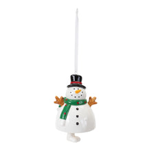 Load image into Gallery viewer, Ceramic Snowman Bell Ornament (Set of 12)