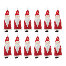 Load image into Gallery viewer, Ceramic Santa Bell Ornament (Set of 12)