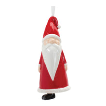 Load image into Gallery viewer, Ceramic Santa Bell Ornament (Set of 12)