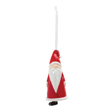 Load image into Gallery viewer, Ceramic Santa Bell Ornament (Set of 12)