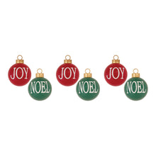 Load image into Gallery viewer, Joy and Noel Ball Ornament (Set of 6)
