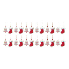 Load image into Gallery viewer, Bell and Stocking Cookie Cutter Ornament (Set of 12)