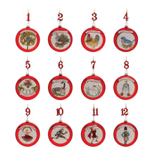 Load image into Gallery viewer, Twelve Days of Christmas Ornament (Set of 12)
