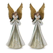 Load image into Gallery viewer, Serene Winter Angel Statue (Set of 2)