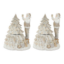 Load image into Gallery viewer, Santa with Spinning Christmas Tree (Set of 2)