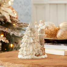 Load image into Gallery viewer, Santa with Spinning Christmas Tree (Set of 2)