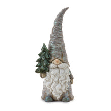 Load image into Gallery viewer, Pine Tree Trunk Gnome Statue (Set of 2)