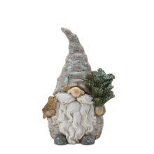 Load image into Gallery viewer, Pine Tree Trunk Gnome with Wreath Accent (Set of 2)