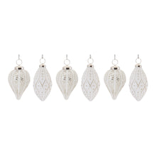 Load image into Gallery viewer, Frosted Glass Onion Ornament (Set of 6)