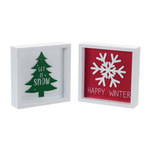 Load image into Gallery viewer, Holiday Sentiment Sign (Set of 6)