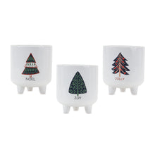 Load image into Gallery viewer, Footed Pine Tree Planter (Set of 3)
