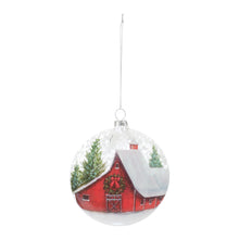 Load image into Gallery viewer, Frosted Barn Ball Ornament (Set of 12)