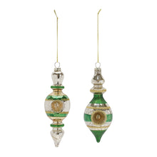 Load image into Gallery viewer, Glass Reflector Finial Drop Ornament (Set of 12)