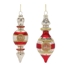 Load image into Gallery viewer, Glass Reflector Finial Drop Ornament (Set of 12)