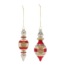 Load image into Gallery viewer, Glass Reflector Finial Drop Ornament (Set of 12)