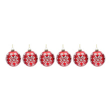 Load image into Gallery viewer, Nordic Snowflake Ball Ornament (Set of 6)