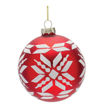 Load image into Gallery viewer, Nordic Snowflake Ball Ornament (Set of 6)
