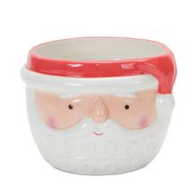 Load image into Gallery viewer, Ceramic Santa Planter (Set of 2)