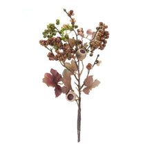 Load image into Gallery viewer, Harvest Leaf and Berry Pod Spray (Set of 12)