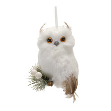 Load image into Gallery viewer, Feathered Owl Ornament (Set of 6(