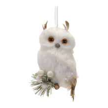Load image into Gallery viewer, Feathered Owl Ornament (Set of 6(