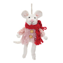 Load image into Gallery viewer, Winter Mouse Ornament (Set of 6)