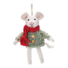 Load image into Gallery viewer, Winter Mouse Ornament (Set of 6)