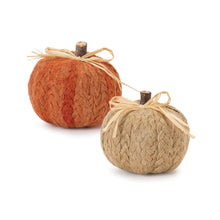 Load image into Gallery viewer, Braided Fabric Pumpkin (Set of 2)